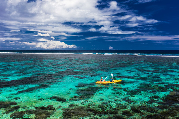 Kayak transparent à La Réunion