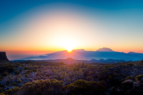 Lever de soleil à La Réunion