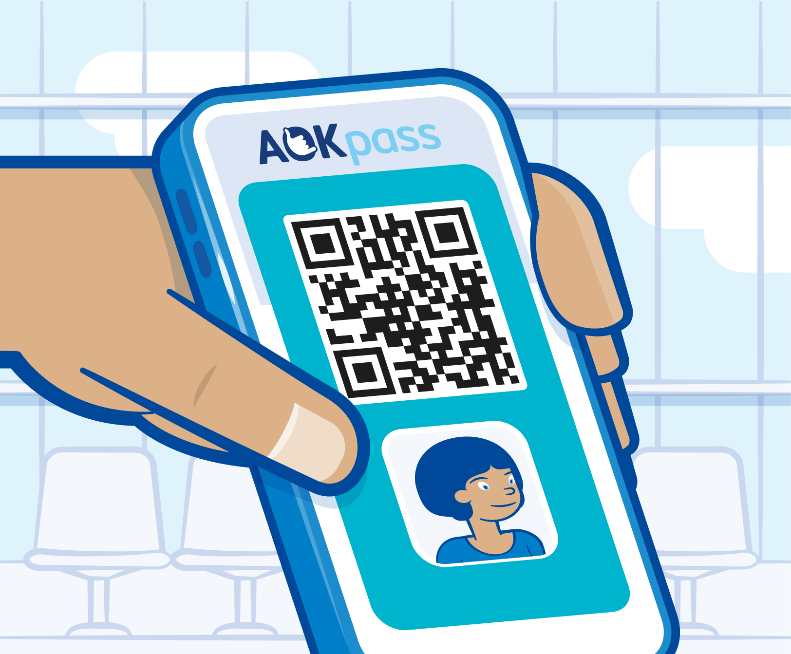 QR Code AOK Pass