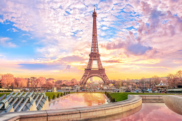 Los Angeles to Paris flight