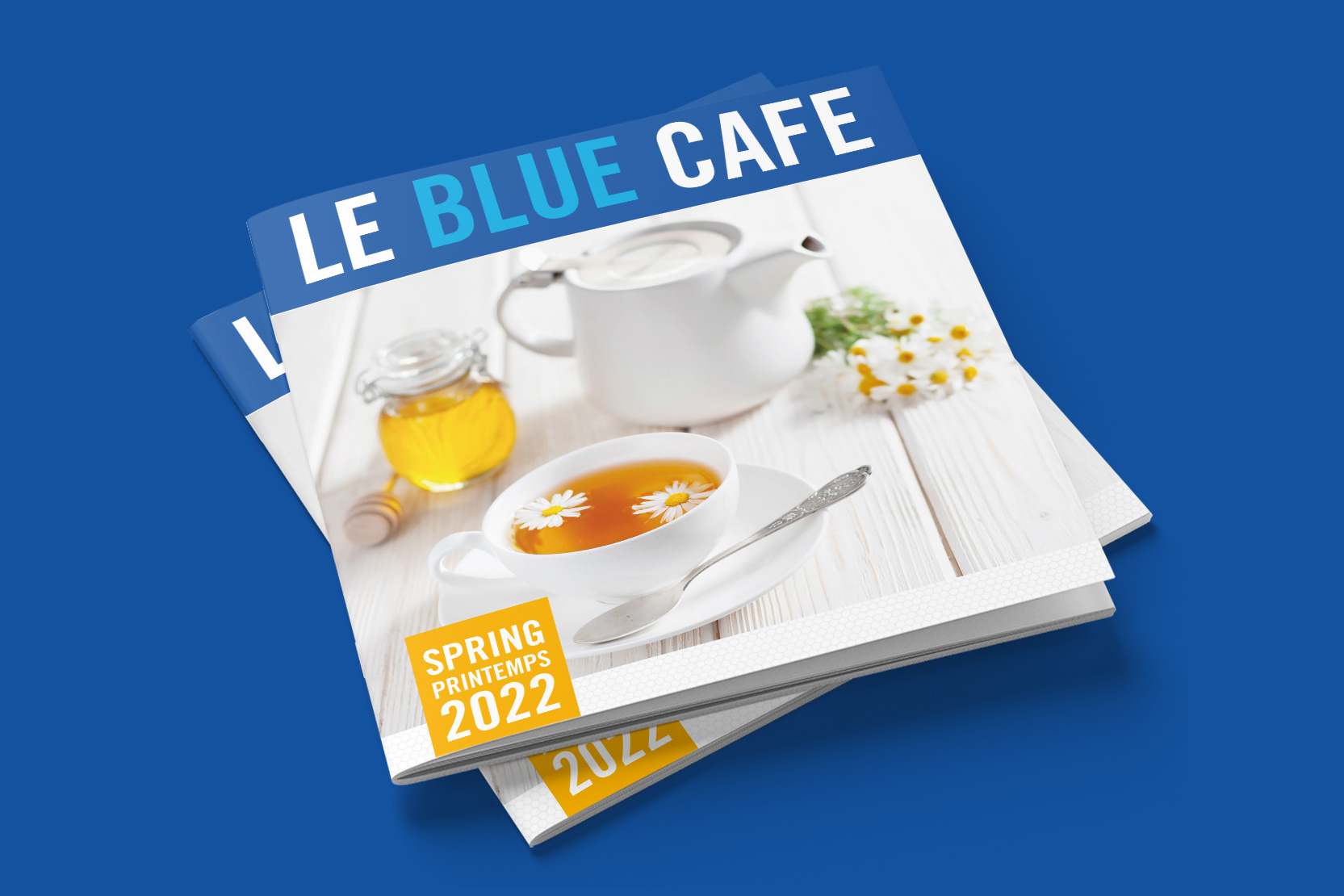 Brochure blue café