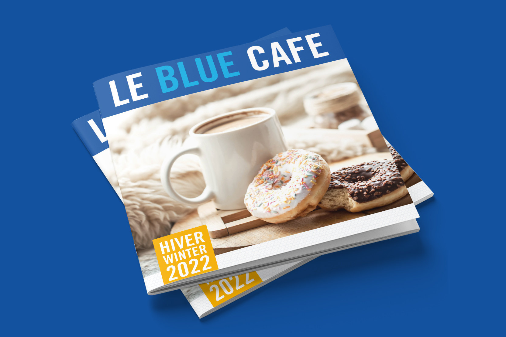 Brochure blue café