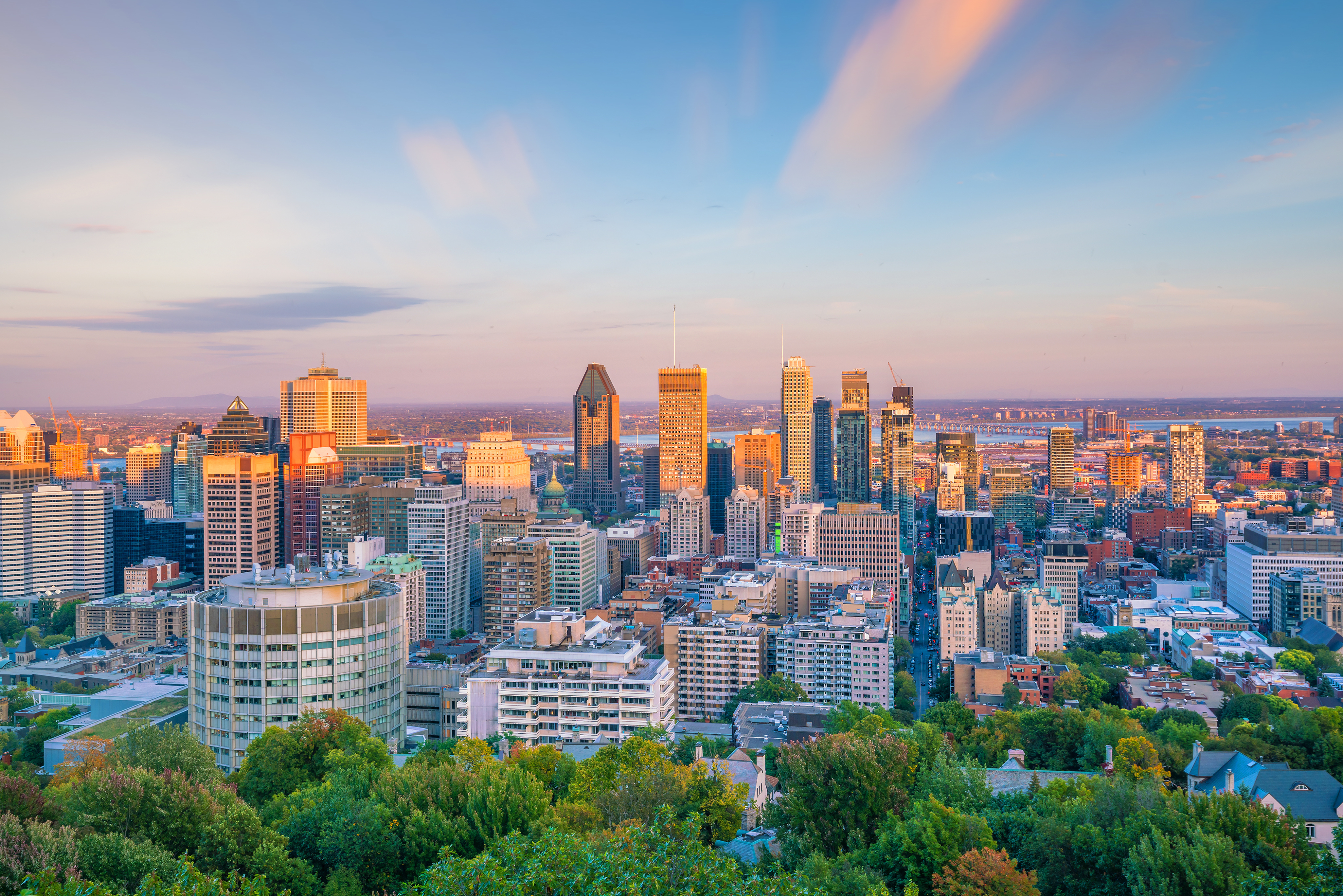 Photo de montreal pris depuis les hauteurs